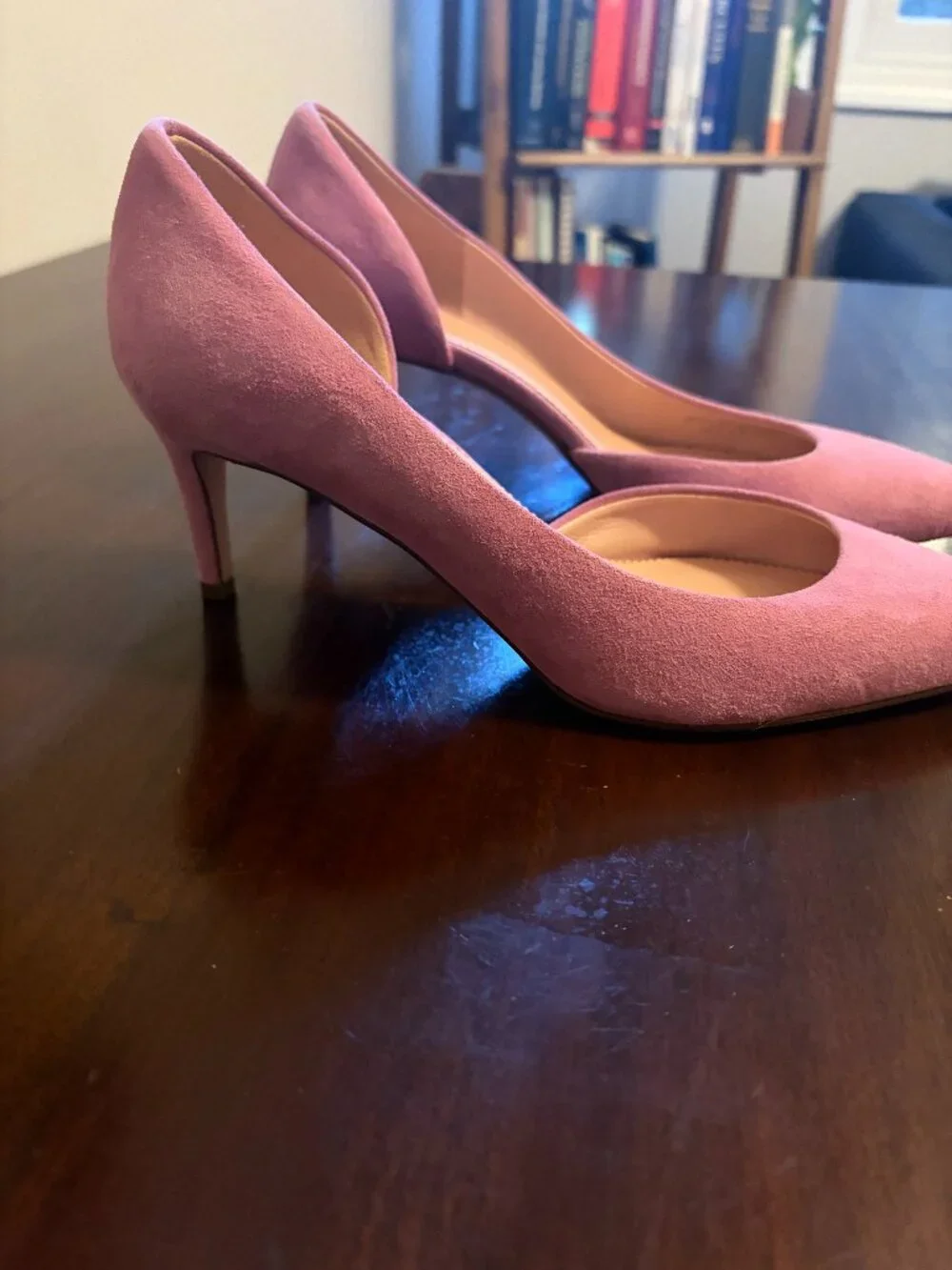 J. Crew Lucie Suede Pumps in Pale Guava, Size 8.5